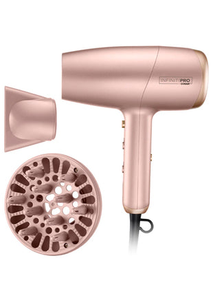 Conair Secadora InfinitiPro Frizz Free Flex 756FRES oro rosado con control de iones personalizable