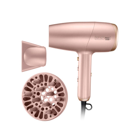 Conair Secadora InfinitiPro Frizz Free Flex 756FRES oro rosado con control de iones personalizable