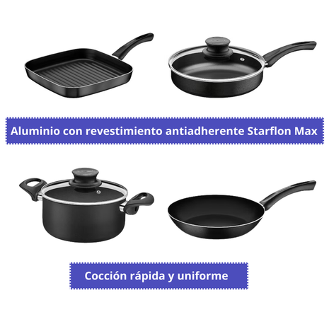 Batería Black 6 piezas Tramontina