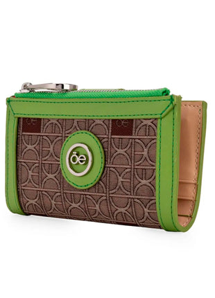 Cloe Cartera Hibrida Chica Mod 7BINO25432VER Con Herraje De Monograma Color Verde. Dama