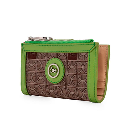 Cloe Cartera Hibrida Chica Mod 7BINO25432VER Con Herraje De Monograma Color Verde. Dama