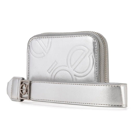 Cloe Cartera Chaica Mod 7BINV25914PLA Cierre Sencillo Con Maneral Color Plata. Dama