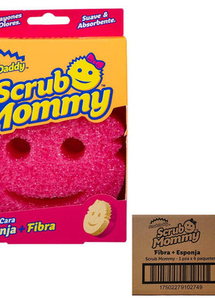 Fibra + Esponja Scrub Mommy 6 piezas