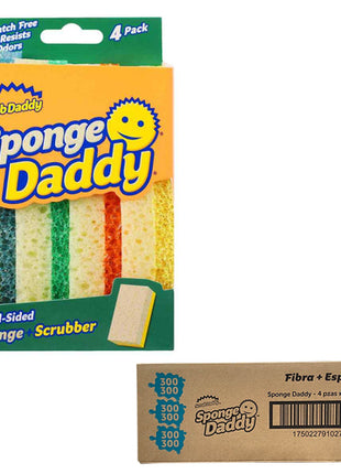 Fibra + Esponja Sponge Daddy 5 paquetes de 4 piezas