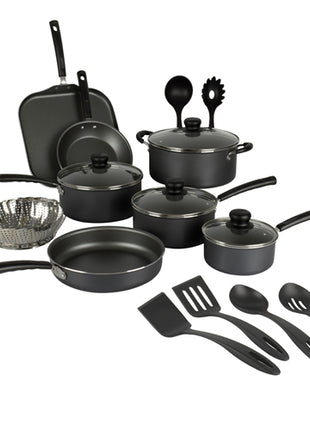 Batería de Cocina Primaware 18 piezas negro 80119545 Tramontina