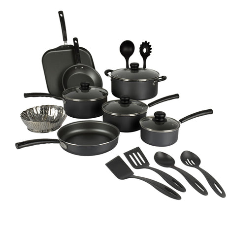 Batería de Cocina Primaware 18 piezas negro 80119545 Tramontina