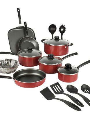 Batería de Cocina Primaware 18 piezas rojo 80119567 Tramontina