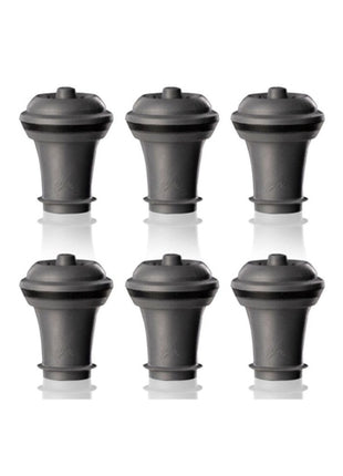 Vacu Vin set de 6 tapones Mod. 886360 color: negro preservadores de botella