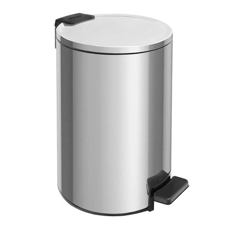 Tramontina Bote de basura Loop de 12L 94547012 acero inoxidable con pedal y balde interno removible