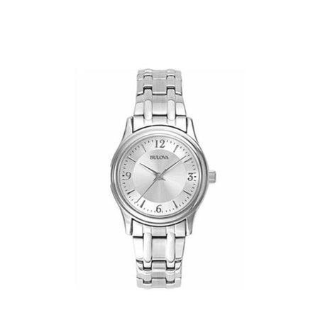 Bulova reloj Mod. 96L005, color: plata, para dama
