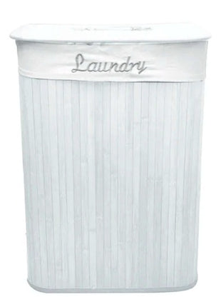 Cesto de bambú para ropa blanco 97117BL Good & Good