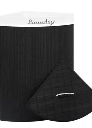 Cesto esquinero de bambú para ropa negro 97279NE Good & Good