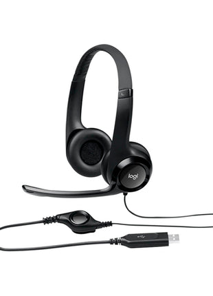 Audífonos alámbricos con micrófono negro 981-000060 Logitech