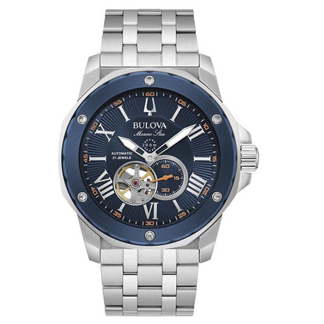 Bulova reloj Mod. 98A302, color: acero con azul, para caballero