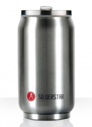 Termo con popote Can It de 280ml plata Les Artistes