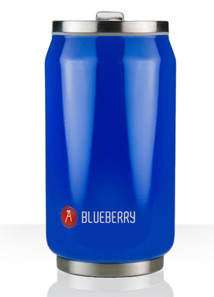 Termo con popote Can It de 280ml azul Les Artistes