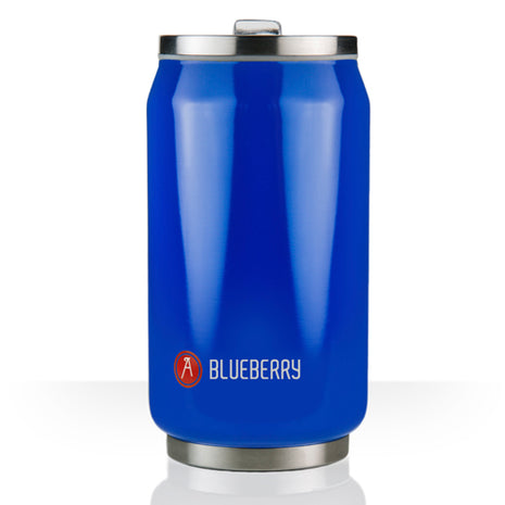 Termo con popote Can It de 280ml azul Les Artistes