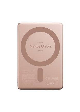 Batería inalámbrica de 5000MAH USB C rosa ACTPB-5KMS-APR Native Union
