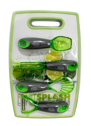 Juego de 4 utensilios y tabla ALPSETCUTVDE Alpine Cuisine