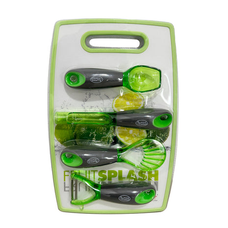Juego de 4 utensilios y tabla ALPSETCUTVDE Alpine Cuisine