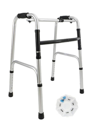 Quick Life andadera Mod. AR-4P, color: plata, para adultos