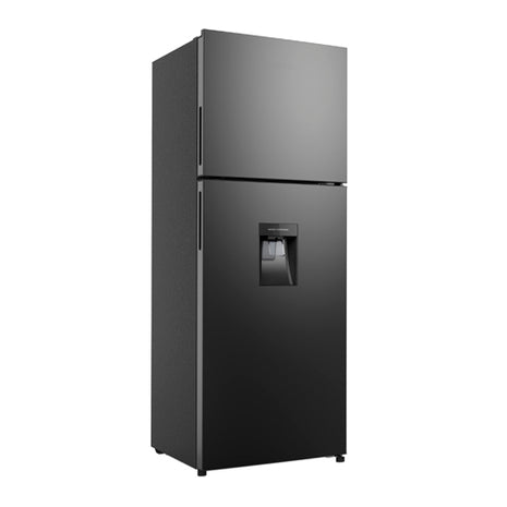 Aucma Refrigerador 11 pies cúbicos Top Mount ARTMF11XXHXD negro con despachador de agua