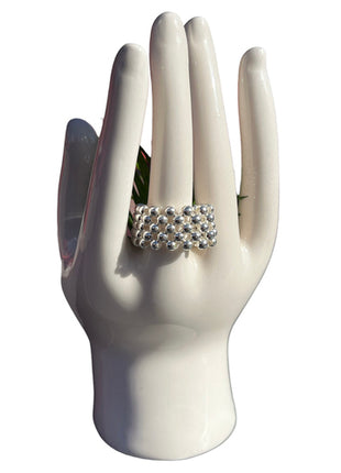 Bárbara anillo liz Mod. AT12#2.5, color: plata