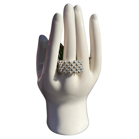 Bárbara anillo liz Mod. AT12#2.5, color: plata