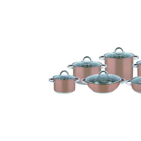 Batería de Cocina Máxima 12 piezas cobre B012MA Perla