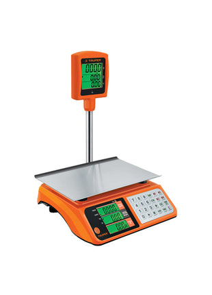 Truper Báscula electrónica multifunciones BASE-40T naranja con torreta 40kg