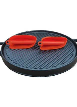 Plancha redonda reversible de hierro 30cm BKPS30 Grilliat