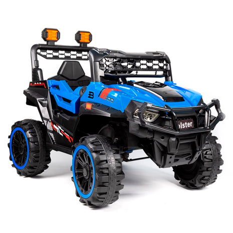 Bolster Montable eléctrico 4x4 BM-MOD918-A azul tumbaburros con control remoto