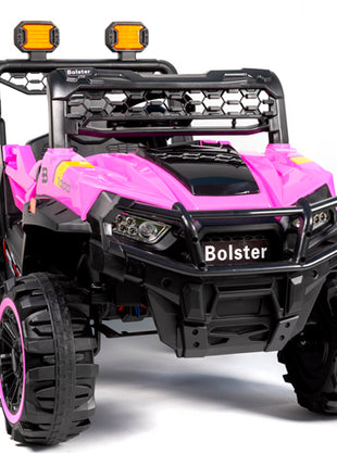 Bolster Montable eléctrico 4x4 BM-MOD918-RS rosa tumbaburros con control remoto