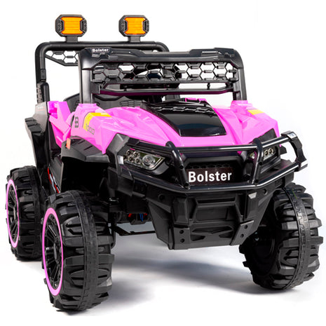 Bolster Montable eléctrico 4x4 BM-MOD918-RS rosa tumbaburros con control remoto