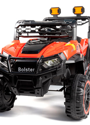 Bolster Montable eléctrico 4x4 BM-MOD918-R rojo tumbaburros con control remoto