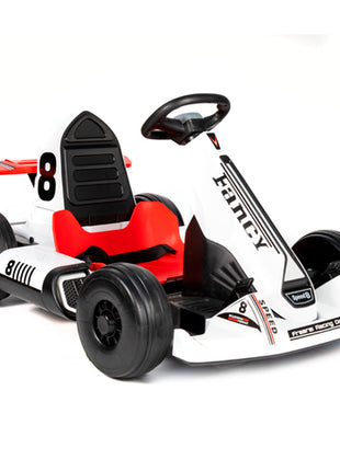 Bolster Montable eléctrico Go Kart BM-MODBDQ-8-B blanco con control remoto