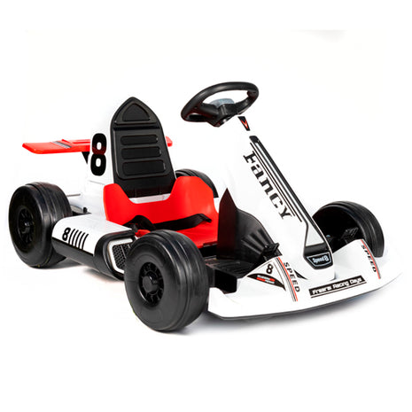 Bolster Montable eléctrico Go Kart BM-MODBDQ-8-B blanco con control remoto