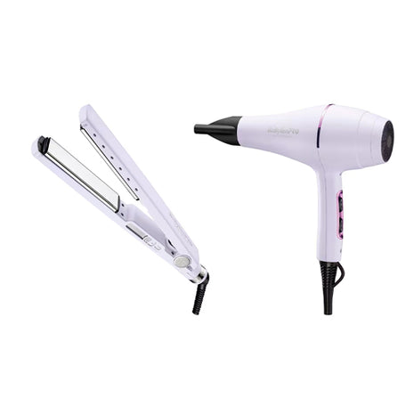Babyliss Combo Secadora 6167 y Alaciadora 2091 BNTLPP60TES Lila