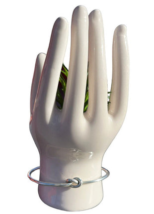 Bárbara brazalete nudo Mod. BN#25, color: plata