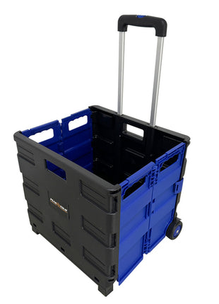 Carrito rígido plegable negro con azul Peak Tour