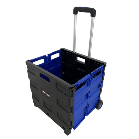 Carrito rígido plegable negro con azul Peak Tour