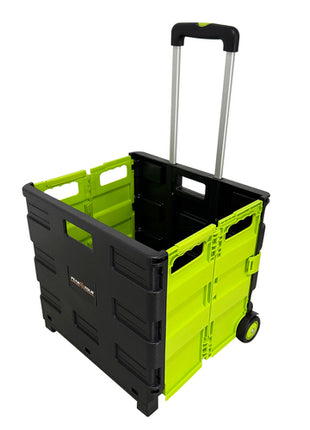 Carrito rígido plegable negro con verde Peak Tour