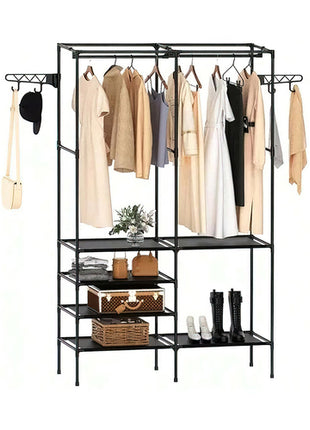 Gift Box closet organizador Mod. CAR-0124, color: negro, es armable para ropa