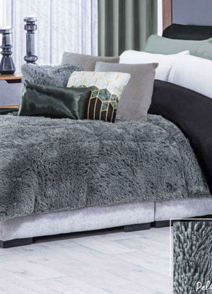 Cobertor Shaggy gris king size CBOK954 Concord