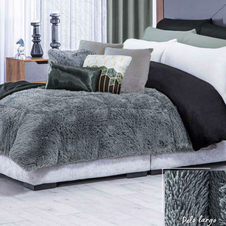 Cobertor Shaggy gris king size CBOK954 Concord