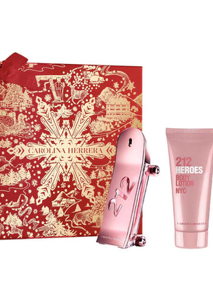 Carolina Herrera set 3 piezas Heroes edp 90 ml + crema corporal 100 ml + perfumero 10 ml. Dama
