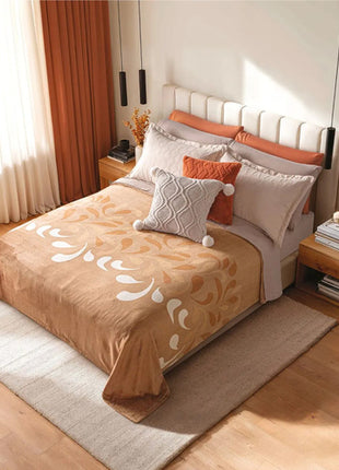 Cobertor Ligero Ultrasuave Castaña Mat/Ind CLTM524 Concord