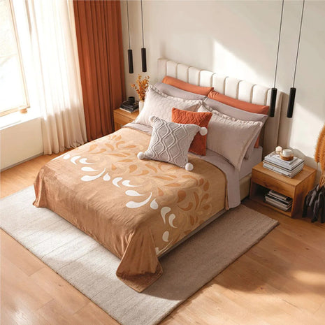 Cobertor Ligero Ultrasuave Castaña Mat/Ind CLTM524 Concord