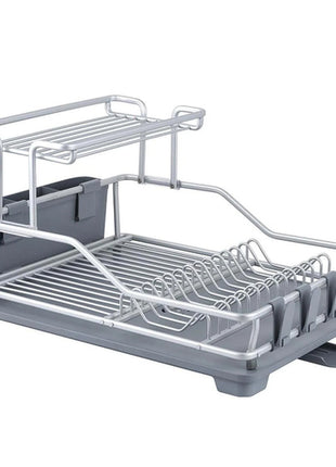 Namaro Design Escurridor CO-440222 gris de aluminio de 2 niveles
