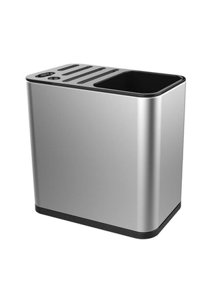 Namaro Design Portacubiertos rectangular CO-445760 gris con negro antiderrapante y desarmable